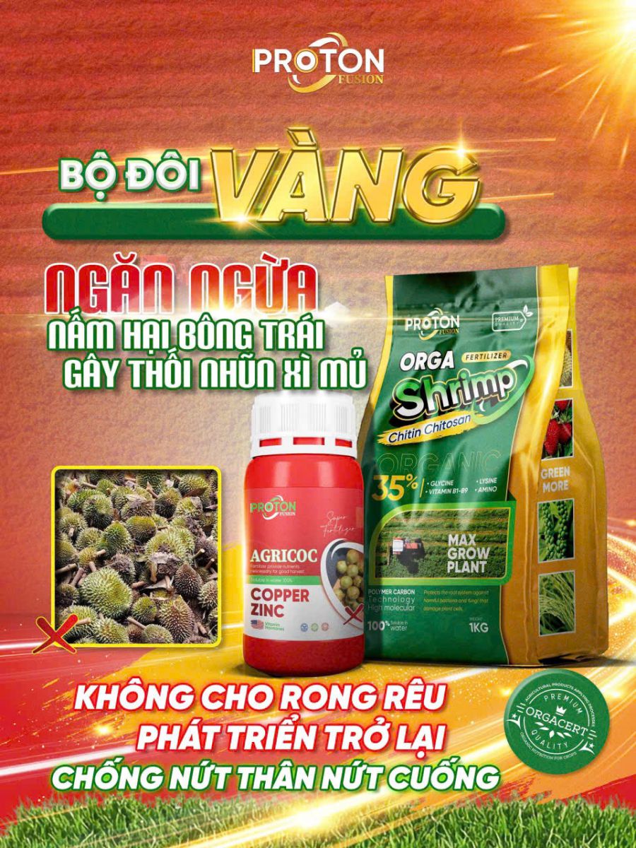 BỘ ĐÔI VÀNG NGĂN NGỪA NẤM HẠI & XÌ MỦ TRÊN CÂY TRỒNG