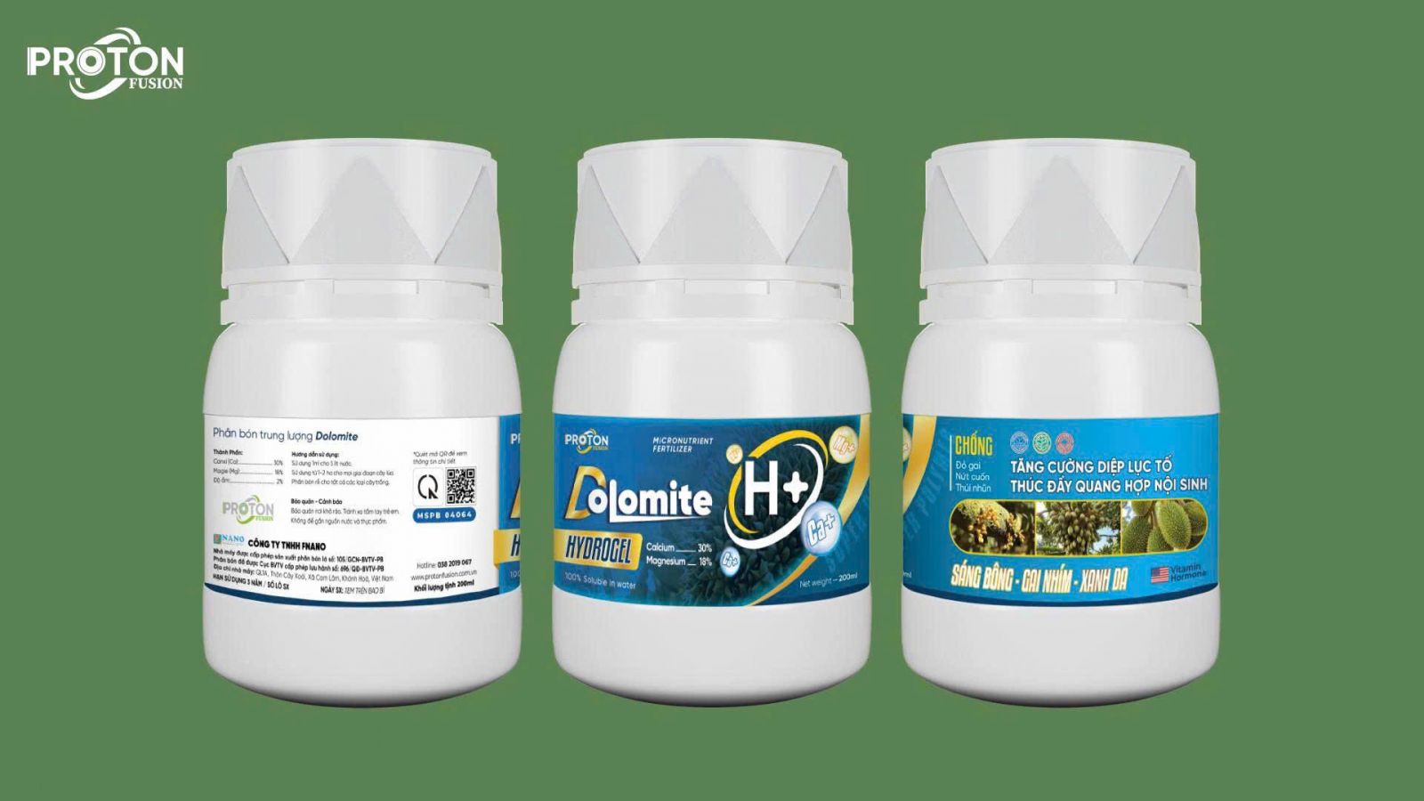 Dolomite H+ Hydrogel: Trị Vàng Lá, Nứt Trái Sầu Riêng