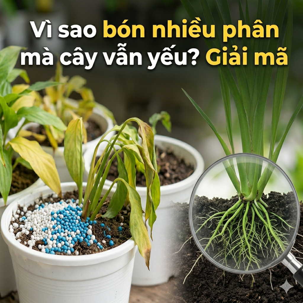 Vì sao bón nhiều phân mà cây vẫn yếu? Giải mã