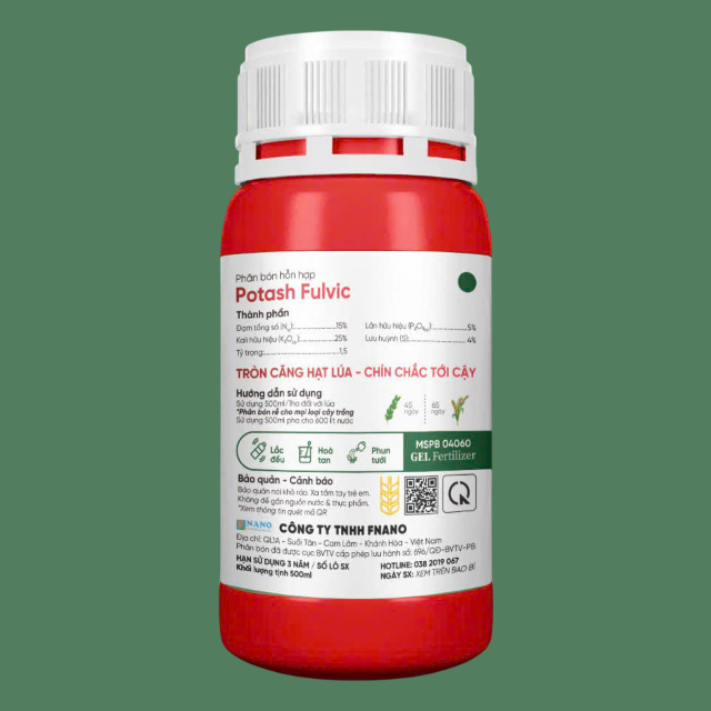 Potash Fulvic (15-5-25) Căng nở bề ngang